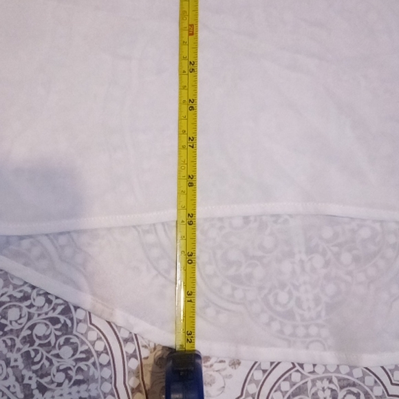 WHITE sheer sleeveless top - Picture 9 of 11